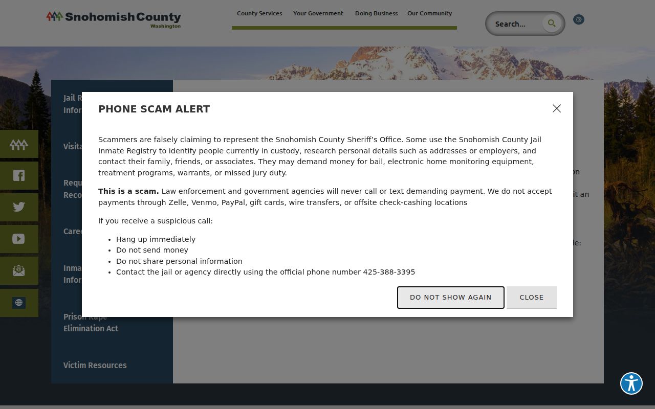 Silver Firs resident lookup county jail register