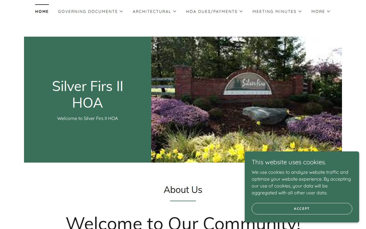 Silver Firs neighbors community association website